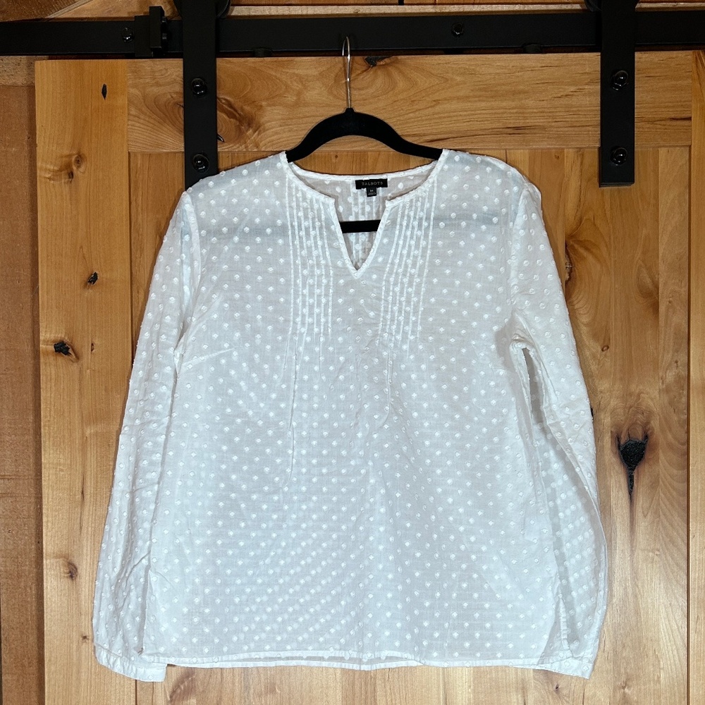 Talbots White blouse